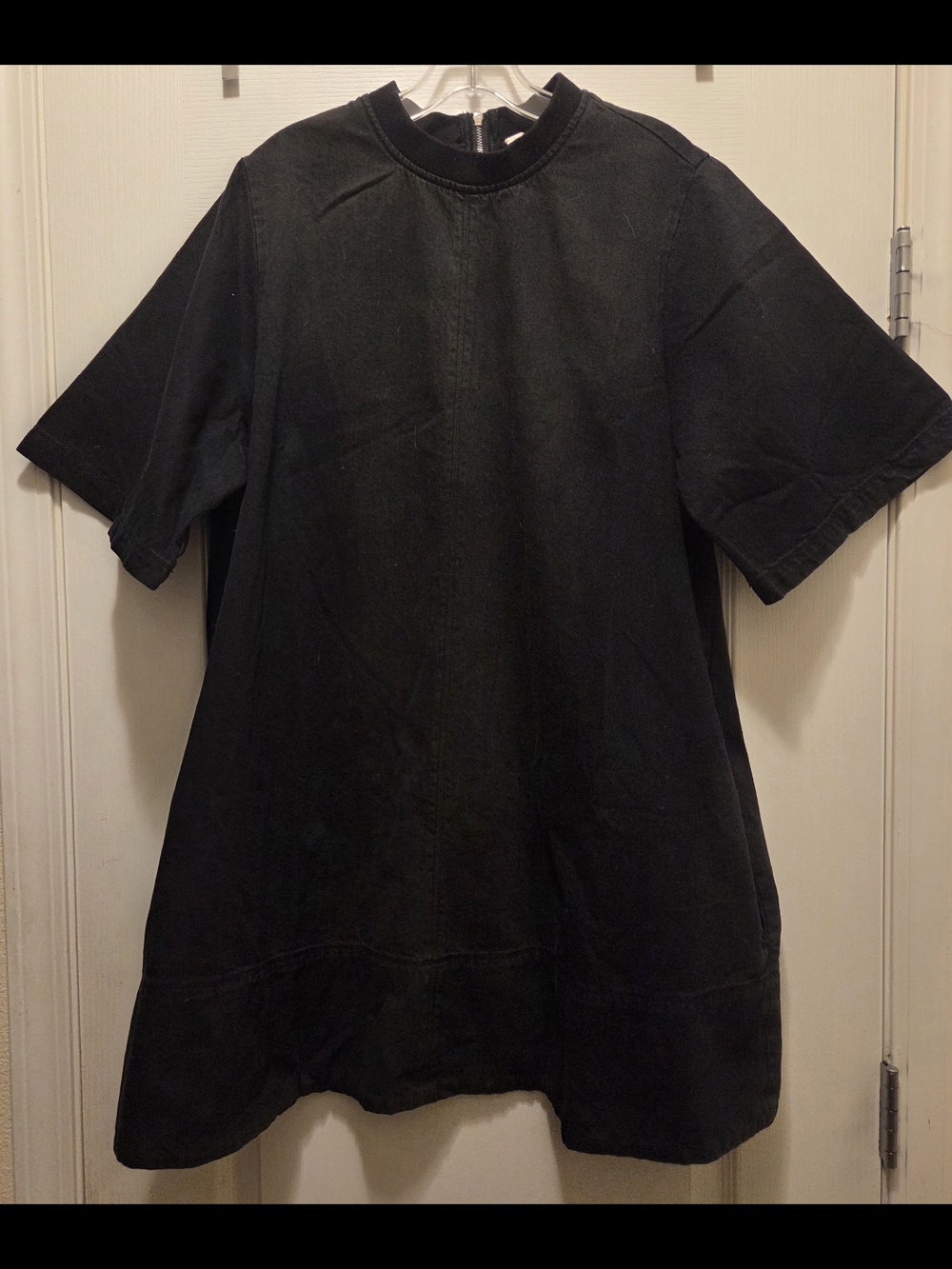 Free People Black Denim Mini Dress - Picture 3 of 9